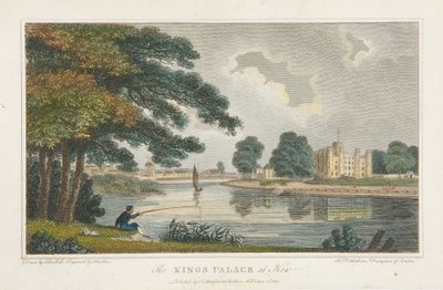 Het koninklijk paleis in Kew door Robert Blemell Schnebbelie