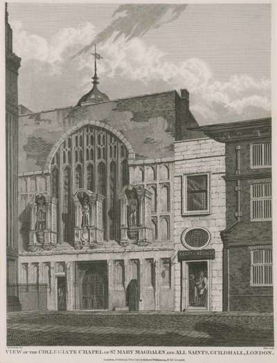 Uitzicht op de Collegiale Kapel van St. Mary Magdalen en All Saint