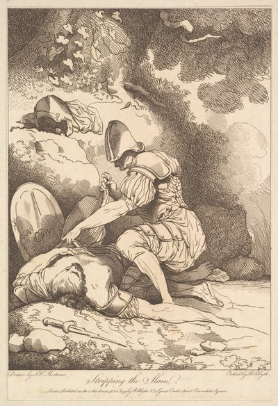 Het beroven van de gesneuvelden, 15 november 1779 door Robert Blyth