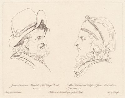 James Smithson en Alice Whitworth door Robert Blyth, after John Hamilton Mortimer