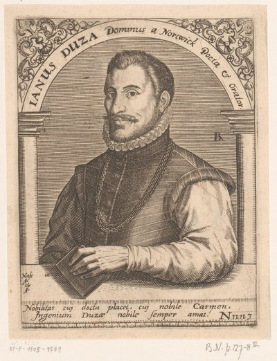 Portret van Janus Dousa door Robert Boissard