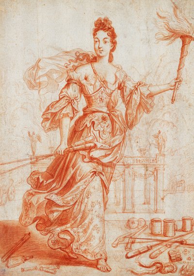 Een Allegorie van Vuur door Robert Bonnart