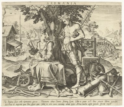 Duitsland Allegorieën van Europese landen (series title) door Robert Bossart