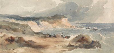 Kustscène met Figuren door Robert Brandard