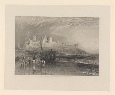 Dunstanborough Kasteel, Northumberland door Robert Brandard