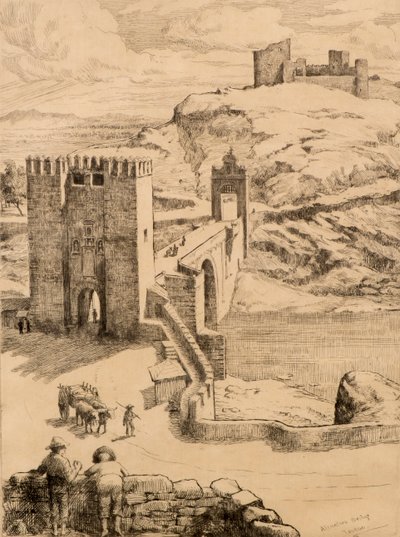 Alcantara Brug, Toledo door Robert Bryden