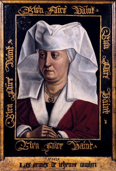 Portret van Marie de Pacy door Robert Campin