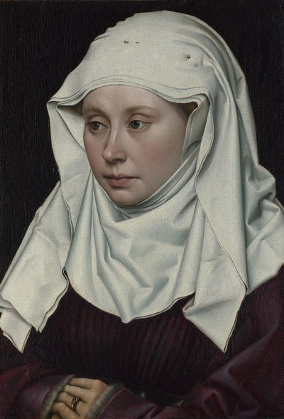 Portret van een vrouw, ca. 1435 door Robert Campin