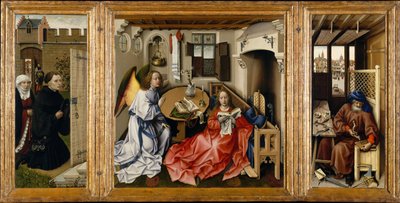 De Annunciatie Mérode Altaarstuk door Robert Campin