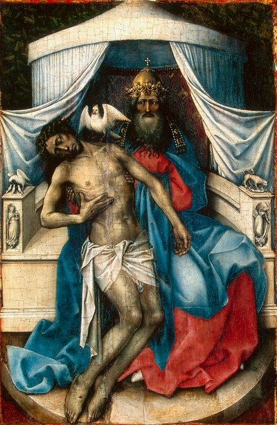 De Heilige Drie-eenheid, 1430s door Robert Campin