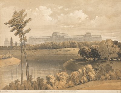 Crystal Palace vanaf het reservoir, Sydenham door Robert Carrick