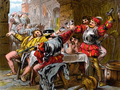 "Laat me de Canakin klinken" Othello Act II. Scene II. door Robert Charles Dudley