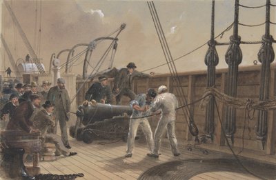 Het Splitsen van de Kabel na het Eerste Ongeluk aan Boord van de Great Eastern door Robert Charles Dudley