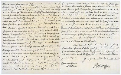Brief van Robert Clive aan Thomas Pelham-Holles, 23 februari 1757 door Robert Clive