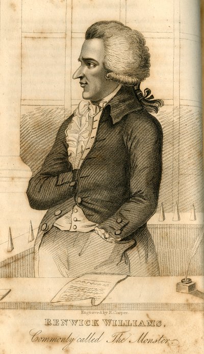 Renwick Williams, gewoonlijk De Monster genoemd, 1822 door Robert Cooper