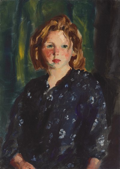 Portret van een meisje door Robert Cozad Henri