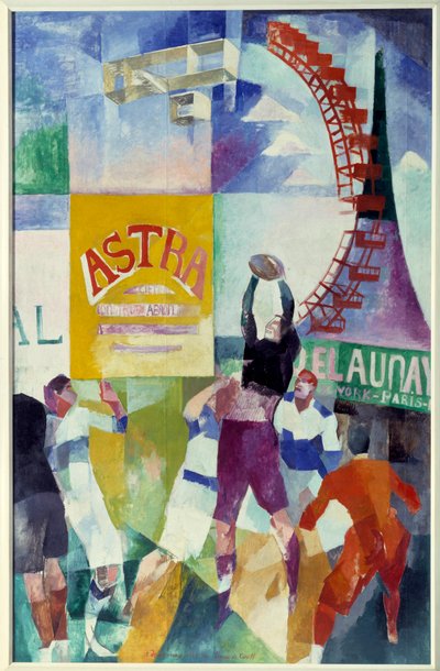 Team van Cardiff door Robert Delaunay
