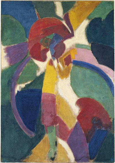 Vrouw met een Parasol, 1913 door Robert Delaunay