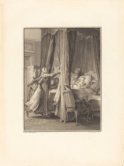 Dood van Julie door Robert Delaunay after Jean Michel Moreau