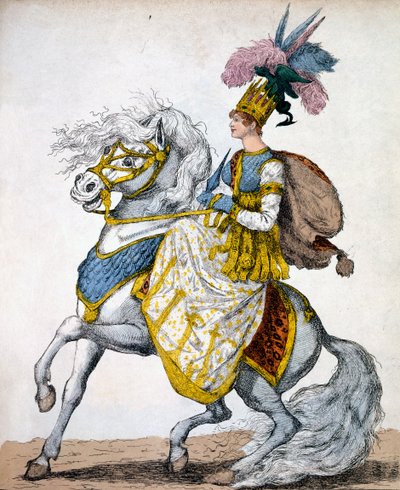 Mevrouw Johnston in het melodrama van Timour de Tataar, 1811 door Robert Dighton