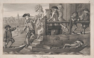 De veerboot door Robert Dighton