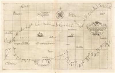 1646 kaart van de westelijke Middellandse Zee en Gibraltar door Robert Dudley door Robert Dudley