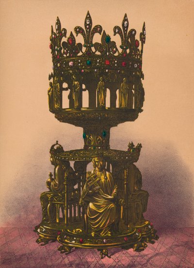 Een zilver vergulde schrijn, 1893 door Robert Dudley