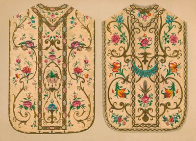 Geborduurde kazuifels door Luigi & Ersilia Martini, 1893 door Robert Dudley