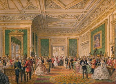 Het ondertekenen van de huwelijksakte, 1863 door Robert Dudley