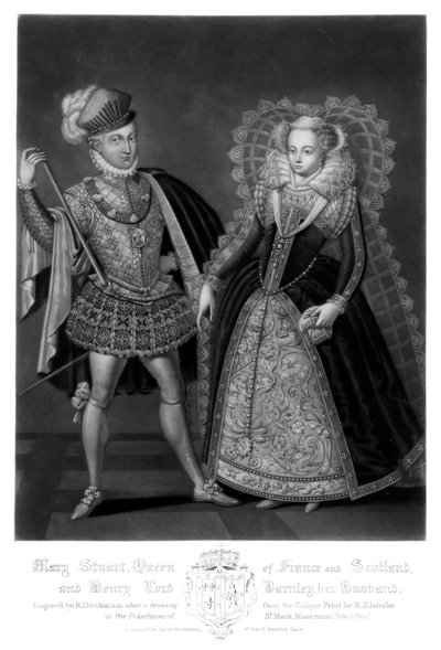 Mary Stuart, koningin van Frankrijk en Schotland, en Henry Lord Darnley, haar echtgenoot, 1816 door Robert Dunkarton