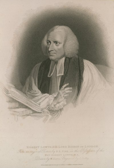 Portret van Robert Lowth door Robert Edge Pine