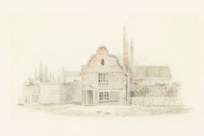 Elizabethaans Huis aan de Forth door Robert Elliot Bewick
