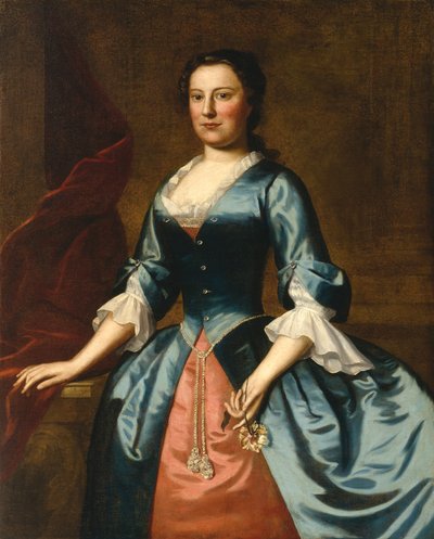 Portret van Mrs. Samuel McCall, Sr. door Robert Feke
