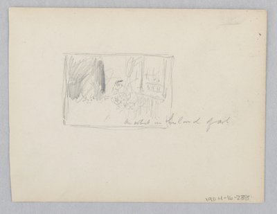 Kunstenaar in het atelier door Robert Frederick Blum