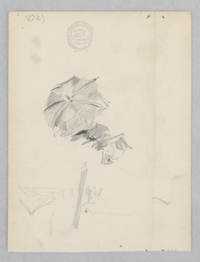 Kunstenaar aan het Schetsen door Robert Frederick Blum