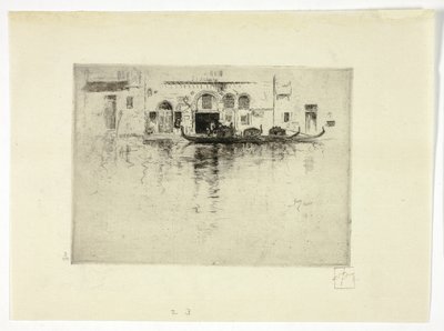 Gondels en Venetiaans Paleis door Robert Frederick Blum