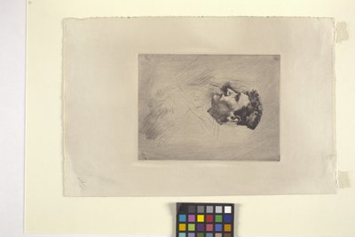 Profielportret van een man door Robert Frederick Blum