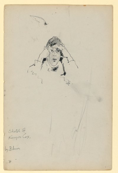 Schets van Kenyon Cox door Robert Frederick Blum
