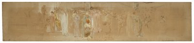 Studie voor een Processie, "Vintage Festival," Mendelssohn Glee Club, New York, NY door Robert Frederick Blum