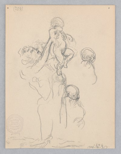Studie voor een dansende vrouw, "Moods to Music," Mendelssohn Glee Club, New York, NY door Robert Frederick Blum
