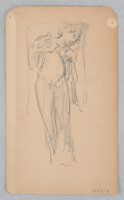 Studie voor een dansende vrouw, "Moods to Music," Mendelssohn Glee Club, New York, NY door Robert Frederick Blum