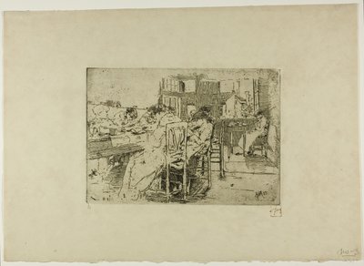 Zonder titel (Meisjes zeggen genade) door Robert Frederick Blum