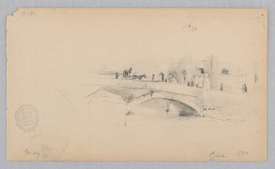 Zicht op Pisa, Italië door Robert Frederick Blum