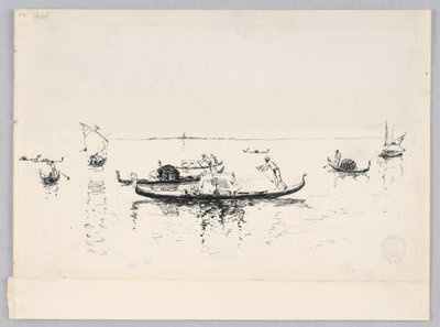 Uitzicht op Venetië, Italië door Robert Frederick Blum