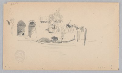Gezicht op Venetië, Italië door Robert Frederick Blum