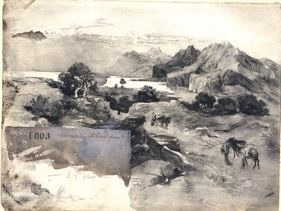 Uitzicht op de Golf van Korinthe door Robert Frederick Blum