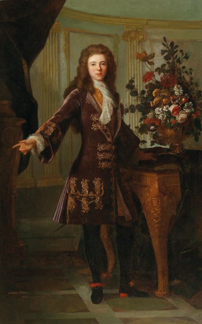 Portret van Jacques I, Prins van Monaco 1689-1751 door Robert Gabriel Gence