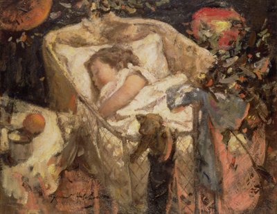 Haar eerste kerstmis door Robert Gemmell Hutchison