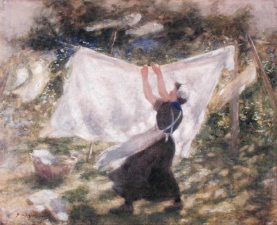 Zonneschijn en schaduwen door Robert Gemmell Hutchison