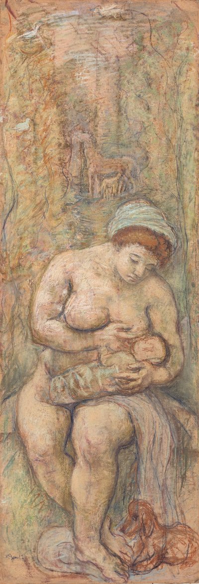 Moeder, 1917 door Robert Genin